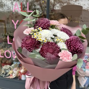 Bukiet #55 z chryzantemą Bigoudi