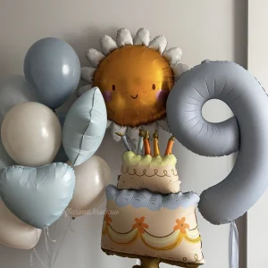 Zestaw balonów #203 Słońce i torcik