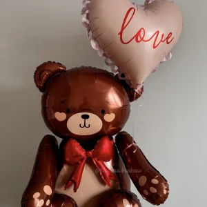Zestaw balonów #206 Miś i serduszko "Love"