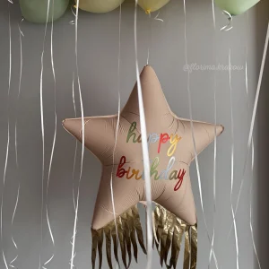 Zestaw balonów #207 z Gwiazdką "Happy birthday"