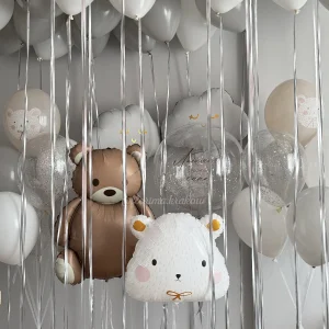 Zestaw balonów #226 na powitanie maluszka z Miśiem polarnym