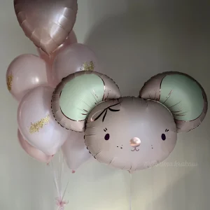 Zestaw balonów #116 Myszka i bukiet balonów z serduszkiem