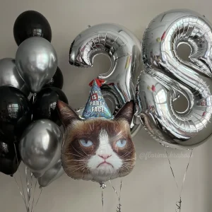 Bukiet balonów Grumpy Cat
