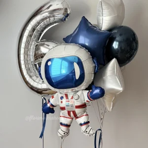 Zestaw balonów #375 Astronaut na 6 urodziny