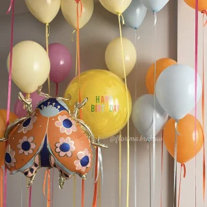Zestaw balonów #301 urodzinowy jaskrawy