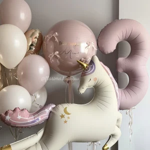 Zestaw balonów #251 urodzinowy z Jednorożcem