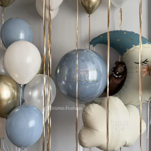 Zestaw balonów #253 na powitanie maluszka z balonem Bubble