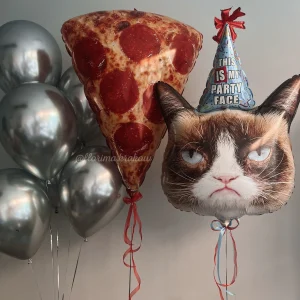 Zestaw balonów #340 urodzinowy "Grumpy Cat"