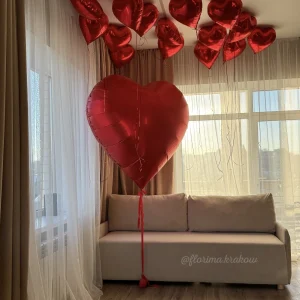 Zestaw balonów #207 Serce XXXL i balony pod sufit