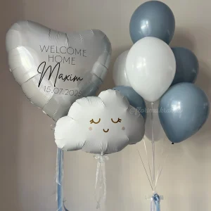 Zestaw balonów #286 na powitanie maluszka-chłopiec