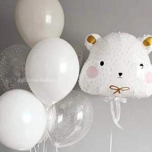 Zestaw balonów #154 balon Miś polarny i bukiet balonów