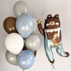 Zestaw balonów #160 balon Miś i duży bukiet balonów