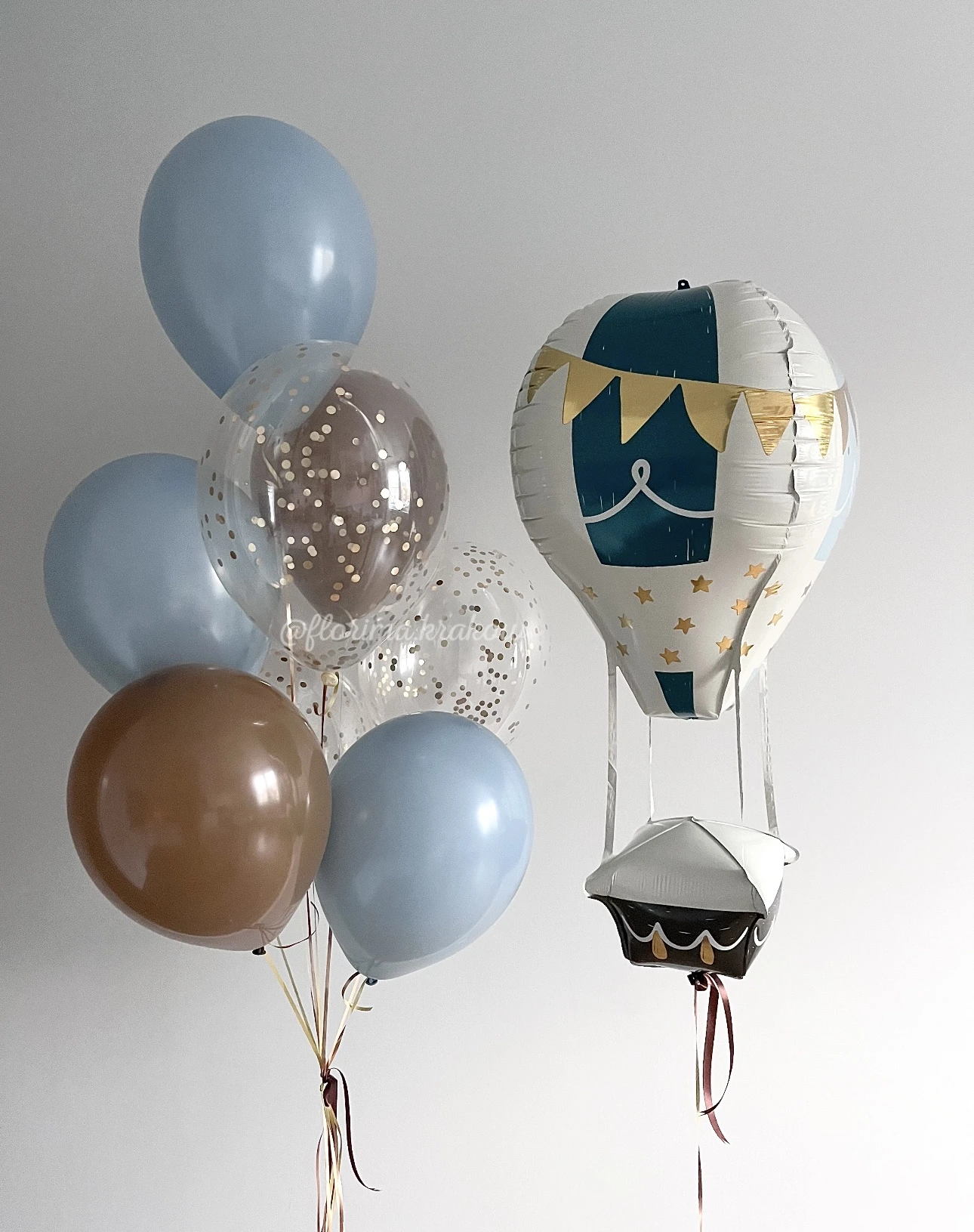 Zestaw balonów #162 Balon Lotniczy i bukiet balonów