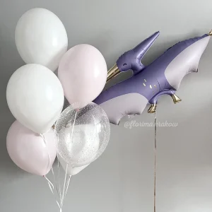 Zestaw balonów #177 balon Pterodactyl i bukiet balonów