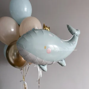 Zestaw balonów #172 balon Wieloryb i bukiet balonów