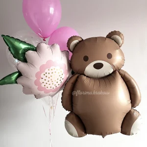 Zestaw balonów #179 balon Miś i bukiet balonów