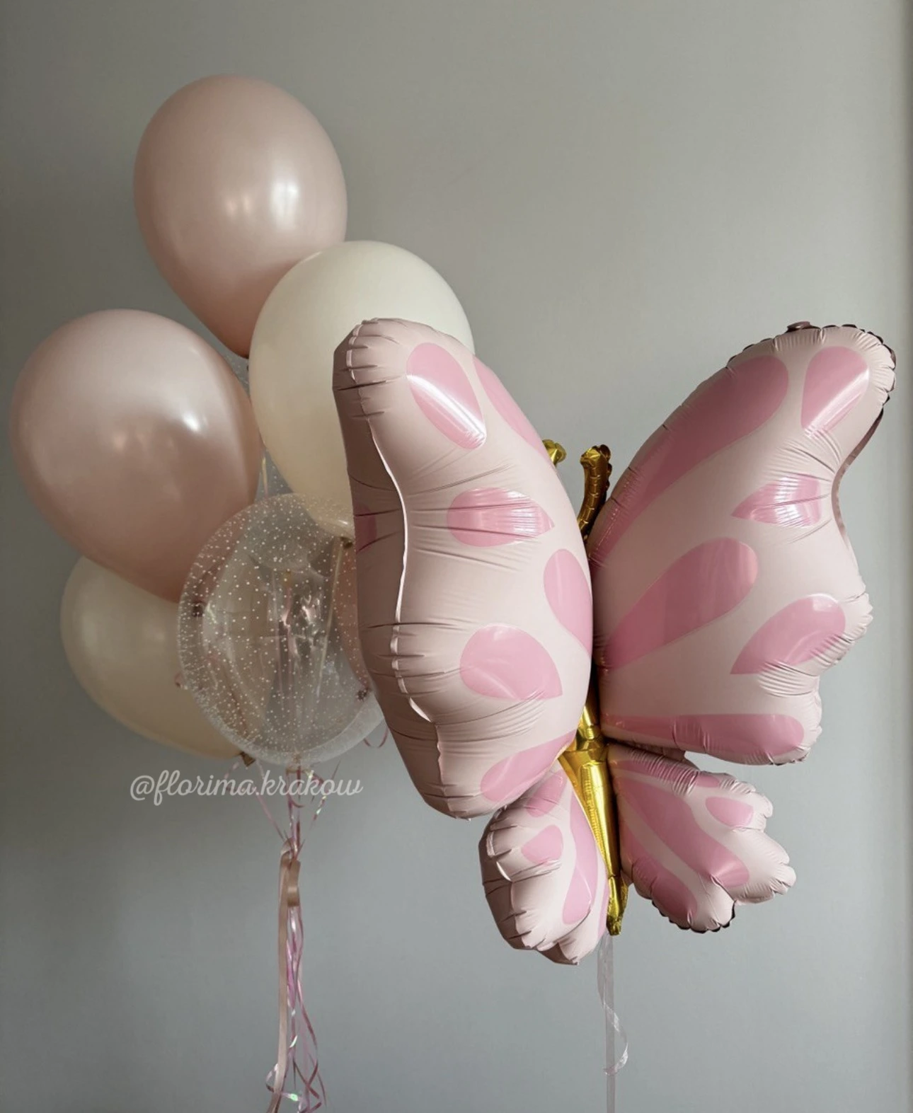 Zestaw balonów #183 balon Motyl i bukiet balonów