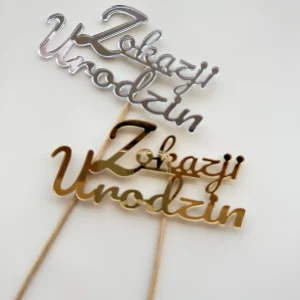 Patyczek do bukieta "Z okazji urodzin"