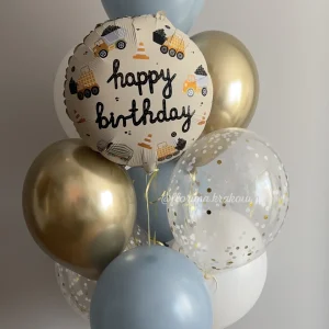 Bukiet balonów #303 z balonem Happy Birthday