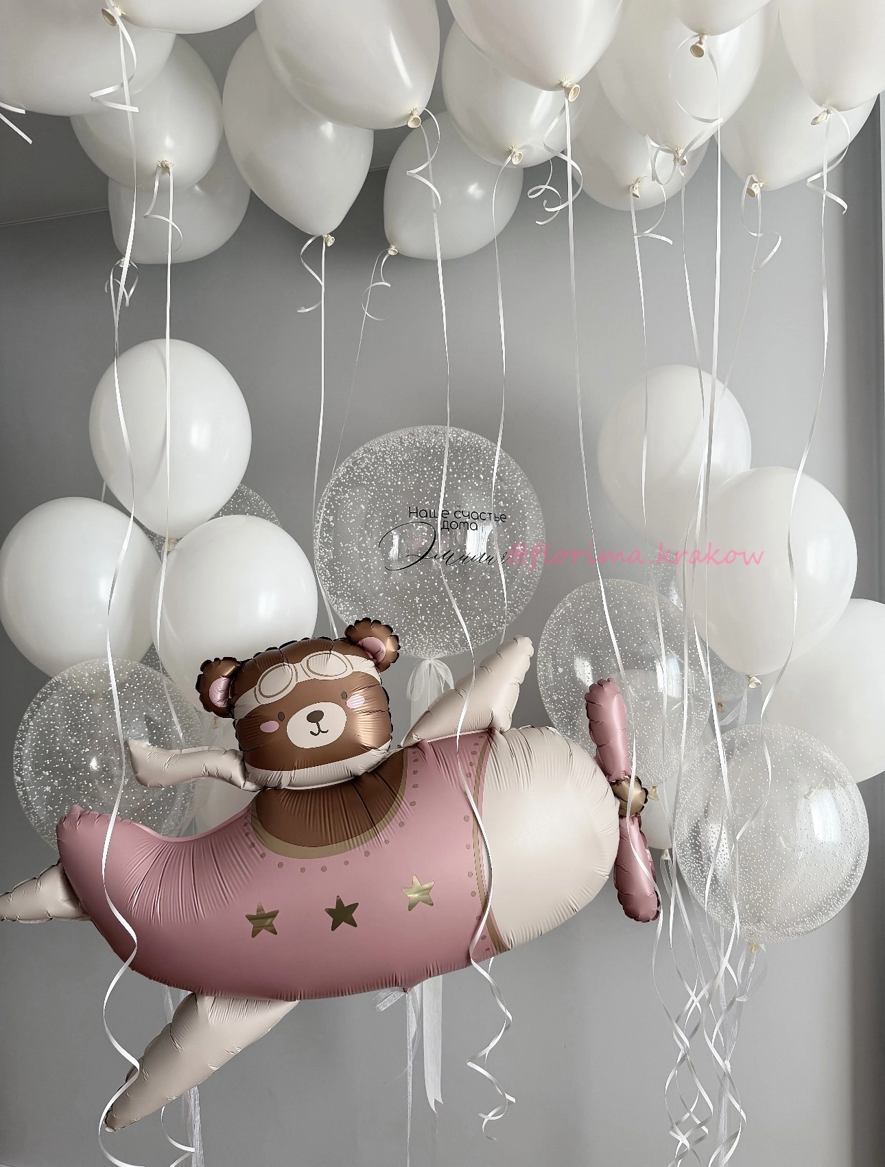 Balloon Set #364 Bear in an Airplane