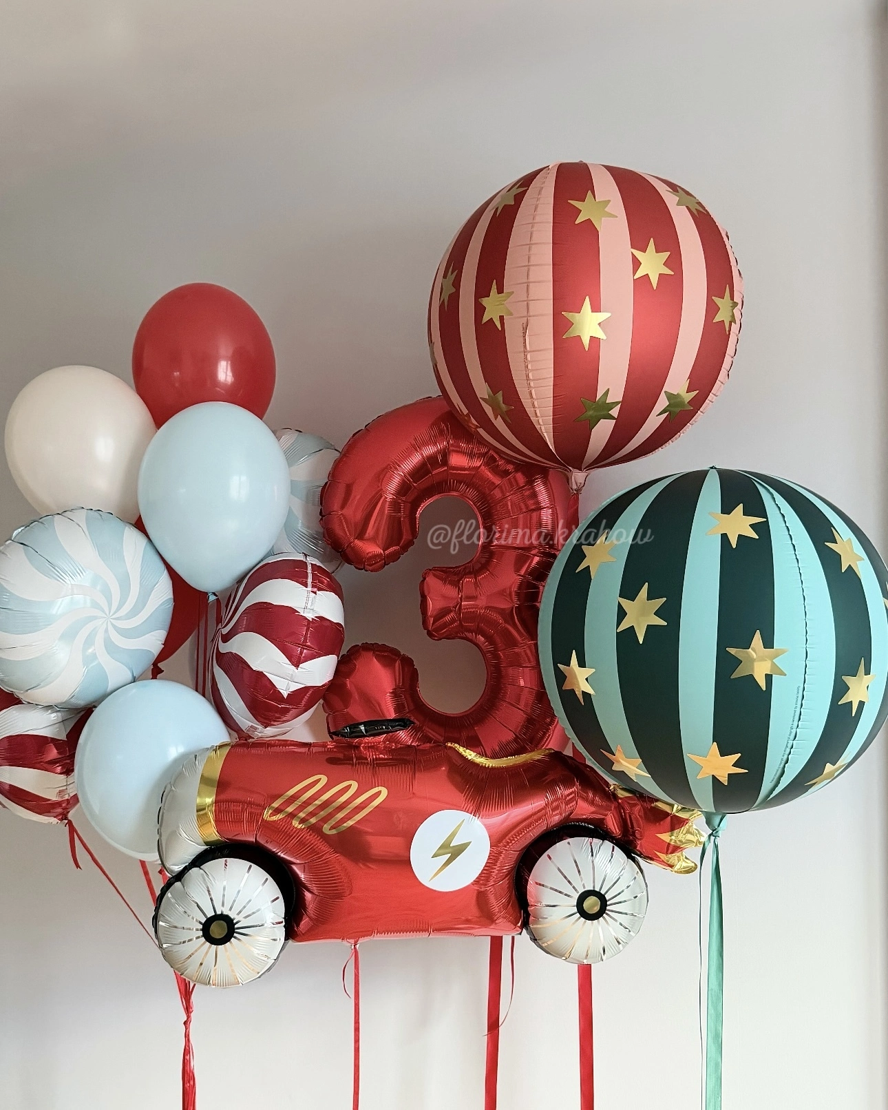 Balloon Set #367 with a Cool Car