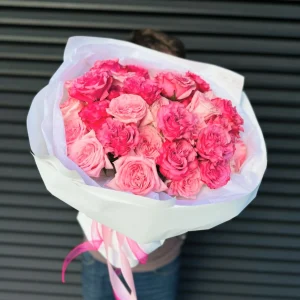 Bukiet "Mix pink roses"