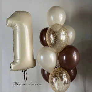 Zestaw balonów #74 z cyfrą