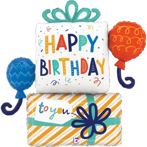 Balon foliowy Birthday Gift Balloons
