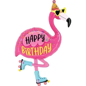 Balon foliowy Flamingo Happy Birthday