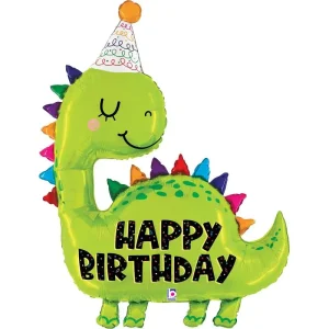 Balon foliowy duży urodzinowy Dinozaur